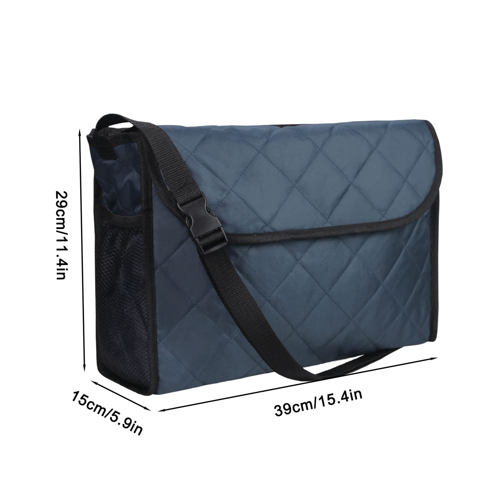 Rollstuhl-Rucksacktasche, Rollstuhltasche, 6 Farben, großes Tragezubehör zum Aufhängen am Rücken, leicht, Rollstuhl-Organizer für Spaziergänger, Rollatoren, Roller (Marineblau)