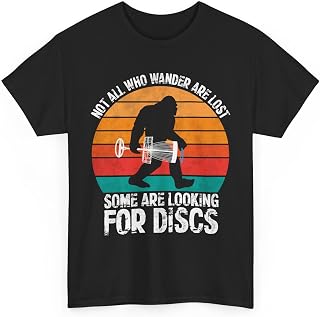 Disc Golf Shirt, Not All Who Wander are Lost Disc Golf Bigfoot Tee