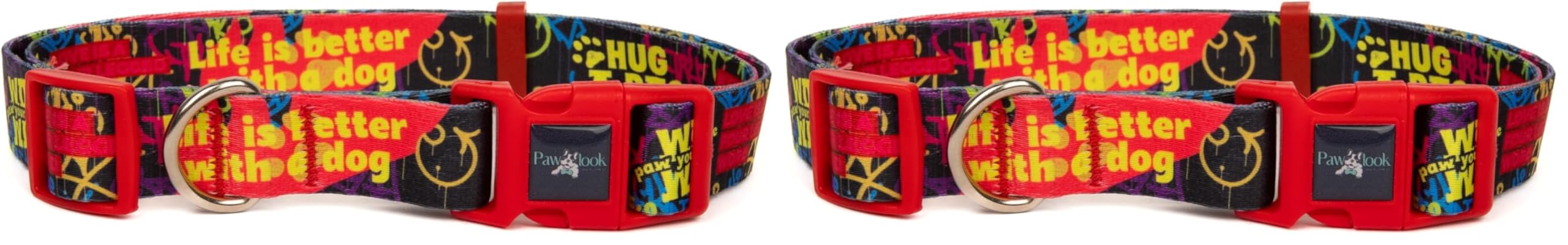 Köpek Boyun Tasması – Geri Dönüştürülmüş, Ayarlanabilir, Emniyet Tokalı – Küçük ve Büyük Irklar için – Tüy Toplamaz, Yıkanabilir, AirTag & İsimlik Uyumlu, Laci Large (2 paketi)