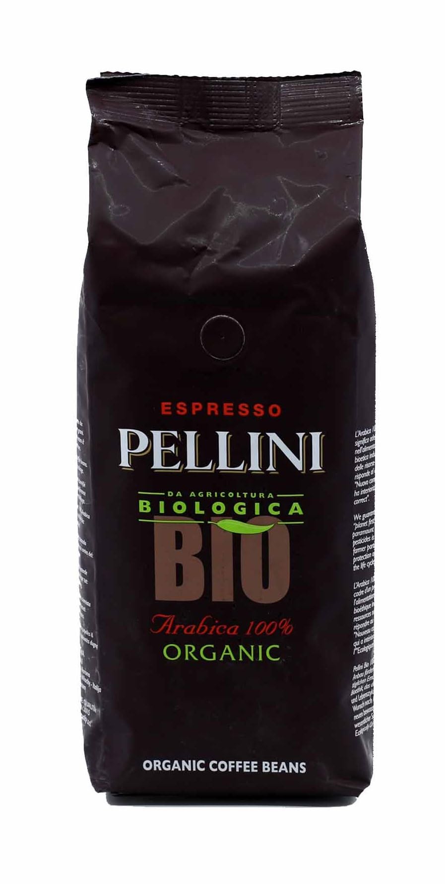 Bio (Organic) Medium Roast Whole Italian Coffee Beans 1.1lbs (500g)