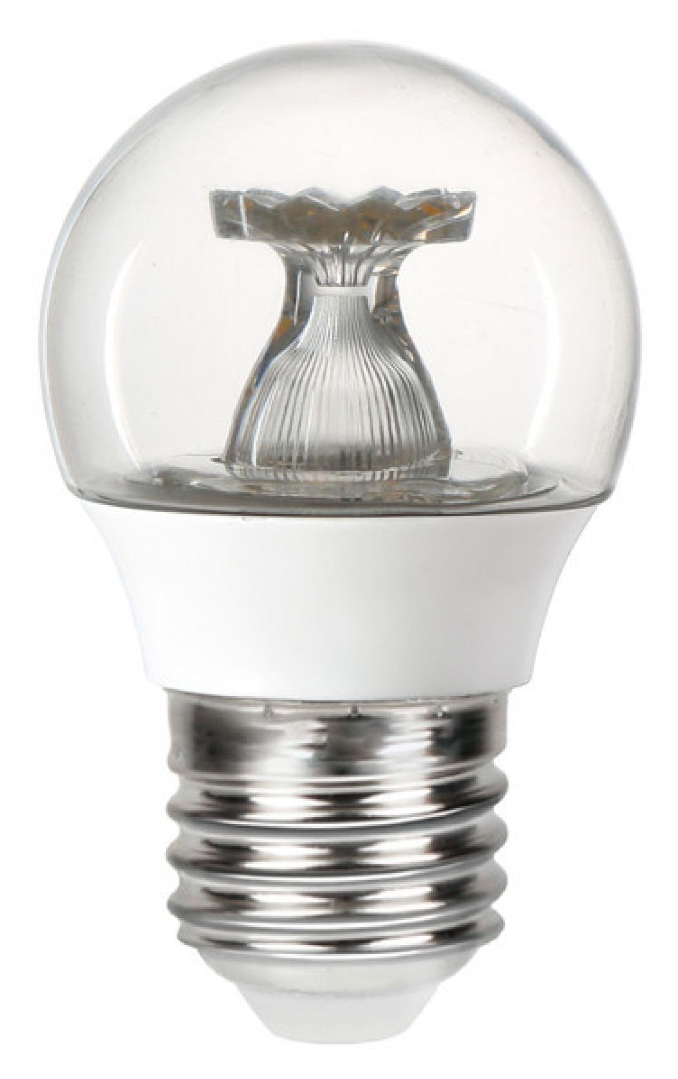 Integral ILGOLFE27NE081 4.9w LED Golf Ball Bulb, 4000K, Clear, Non dimmable, E27, 470lm =40w