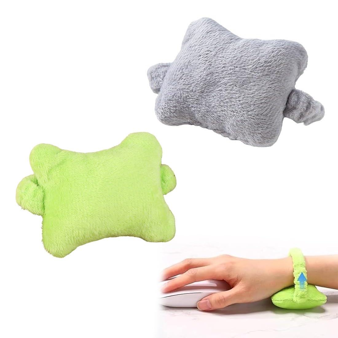 Set Di Poggiapolsi Tastiera E Mouse, Poggiapolsi In Morbido Cotone Per Digitazione E Lavoro In Ufficio