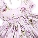Flofallzique Girls Beach Floral Princess Dress with Rose Girl Kids Clothes（Purple） (3, Purple)