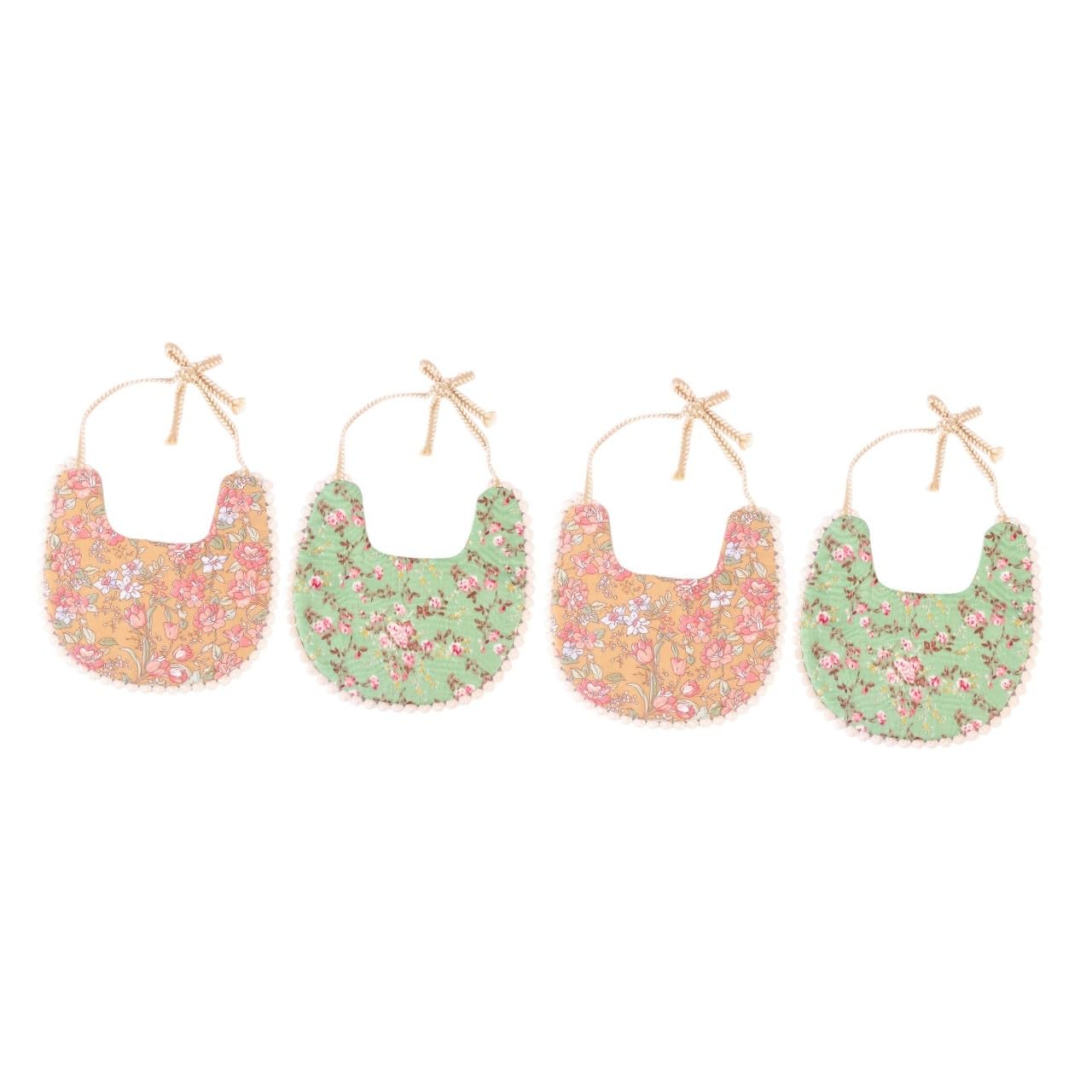 TOYANDONA 4 Uds Baberos Babero Para Recién Nacido Para Baba Para Bebé Toalla Para Saliva Hombres Y Mujeres Niña Algodón Más Del 95%
