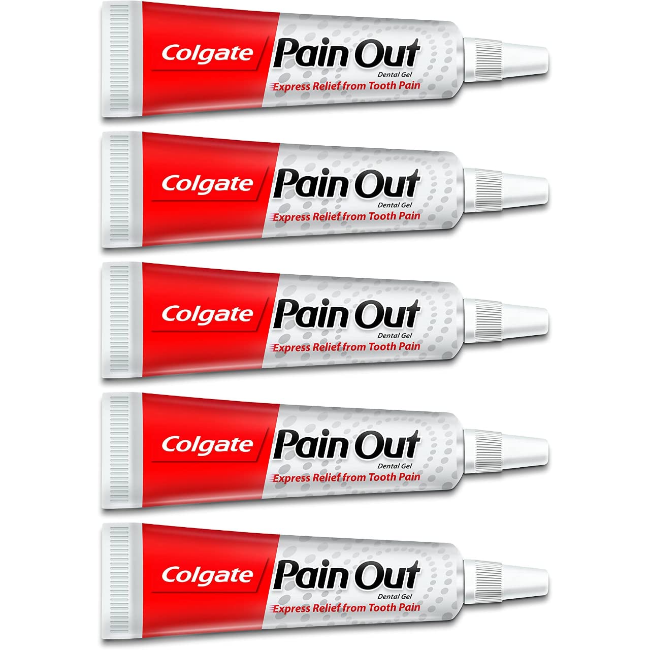 Colgate Pain Out Dental Gel Express Relief from Tooth Pain (50 g (Pack of 5), Ayurvedic)