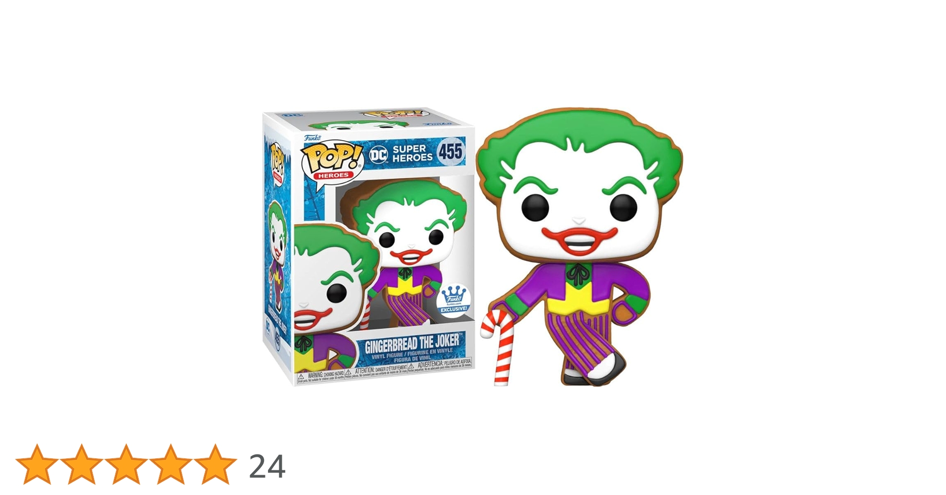 TINY JOKER ポッピング 68mm Pop! Heroes: DC Holiday - #455 Joker (Gingerbread) iEX : Amazon.in