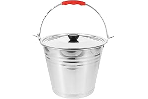 Garneck 2 Gallon Milking Bucket - Stainless Steel Bucket with Lid for...