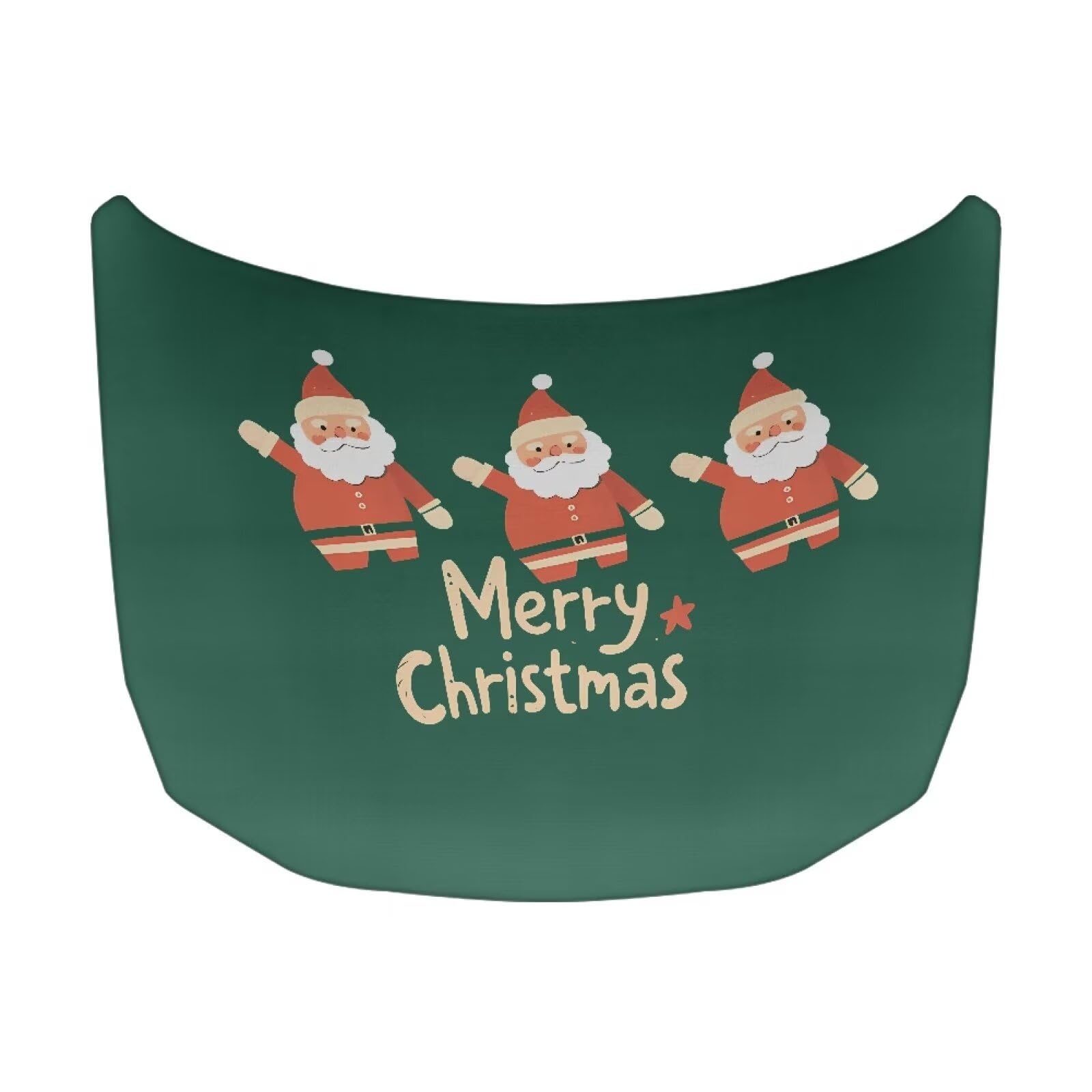 Christmas Greetings Car Hood Cover Elastic Polyester Car Hood Cover Removable Automotive Accessories Easy Installation for Car Hood Christmas Decoration and Gifts