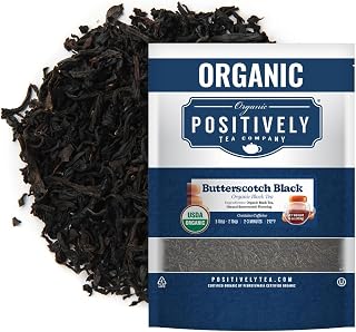 Organic Positively Tea Company, Butterscotch Black Tea, Loose Leaf, 16 Ounce