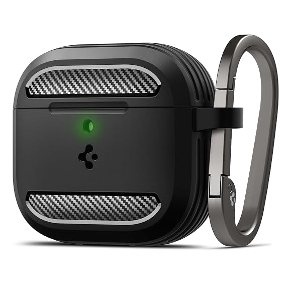 Spigen Rugged Armor Case for AirPods 5/4 (2026/2024), Matte Black