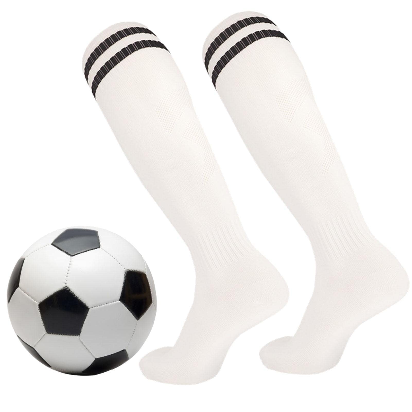 Football Athletic Socks - Men Women Over Knee Socks Striped Stretch Football Soccer Sports Longue Chaussette Long Socks,Non-slip Long Tube Over The Knee Socks Striped Soccer Socks Compression Rianpesn