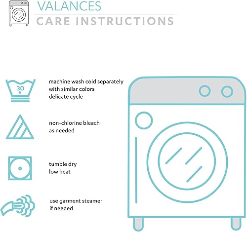 Miniatura 5 de Lush Decor - Cenefa para cortina con botones de lino estilo granja, 52 pulgadas de ancho x 18 pulgadas de largo, lino - Cenefas para cortinas de