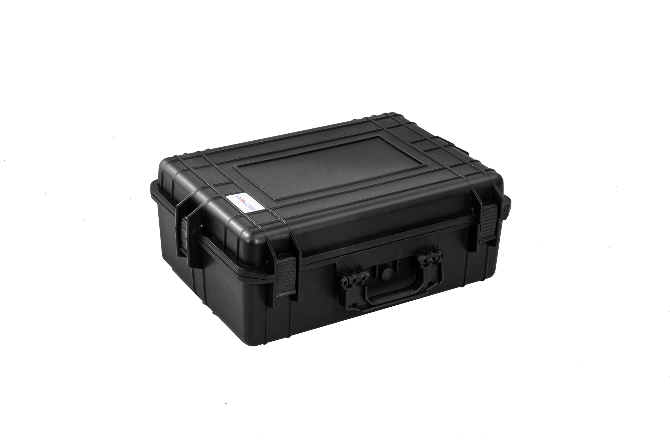 Electronicx Valigetta Rigida per Fotocamera con Schiuma – Custodia Antiurto IP55 Resistente a Polvere e Spruzzi, Richiudibile – Per DSLR, Obiettivi, Droni, Attrezzi e Armi – 57×41,5×21,5 cm Nera