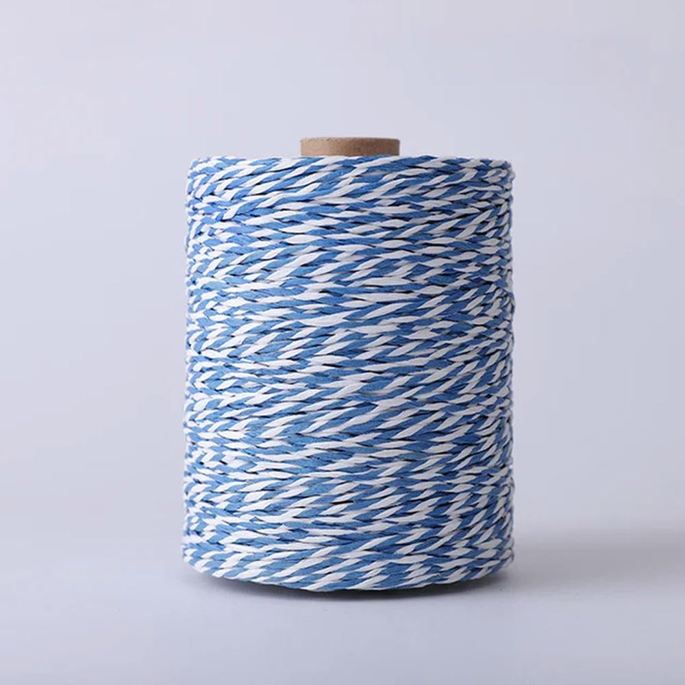 VIXDA 280M Raffia Straw Gold Line Cotton Yarn Crochet Yarn For Diy Knitting Summer Straw Hat Handbags Cushions Hand Woven Straw Yarn