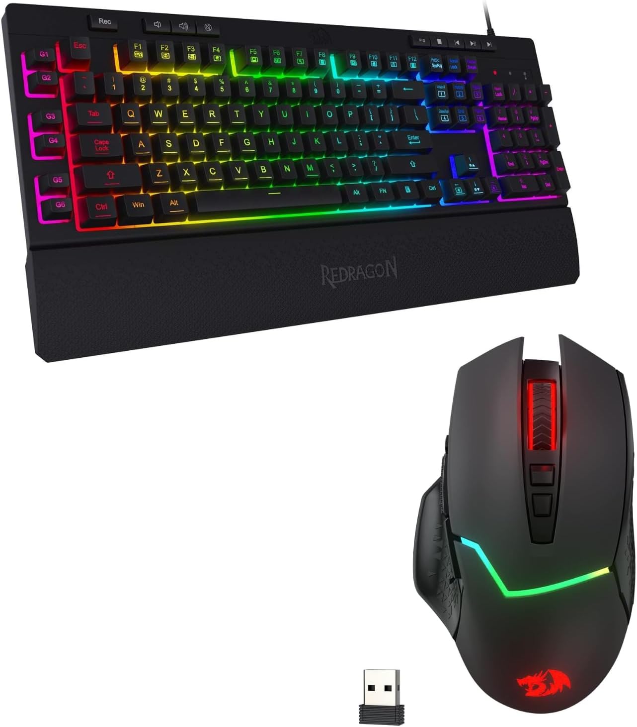 Redragon K512 Mechanical Gaming Keyboard and M690 PRO Gaming Mouse Bundle