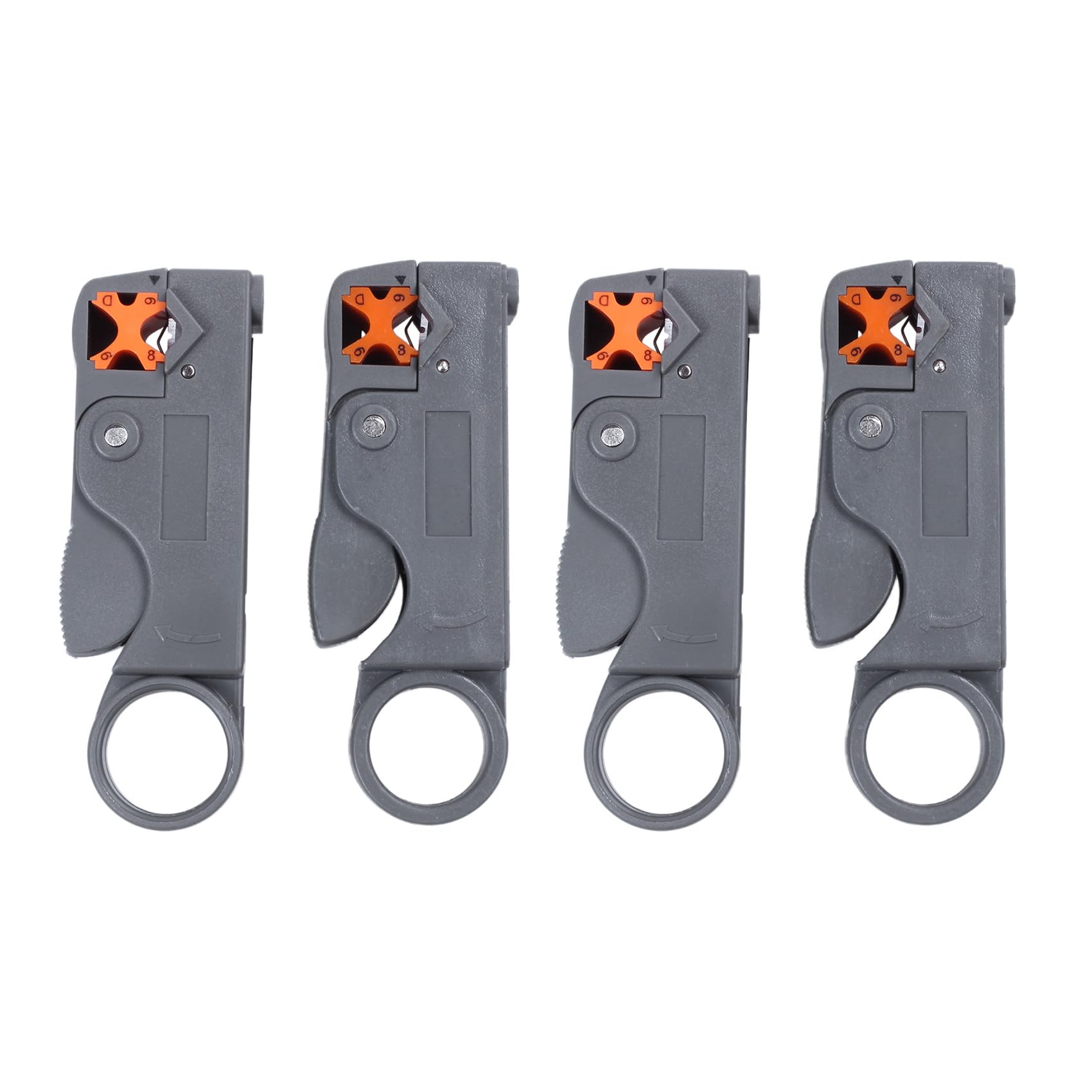 Jnchdghwa 4X New Coaxial Cable Stripper Coax Stripping Tool RG59 RG58 RG6