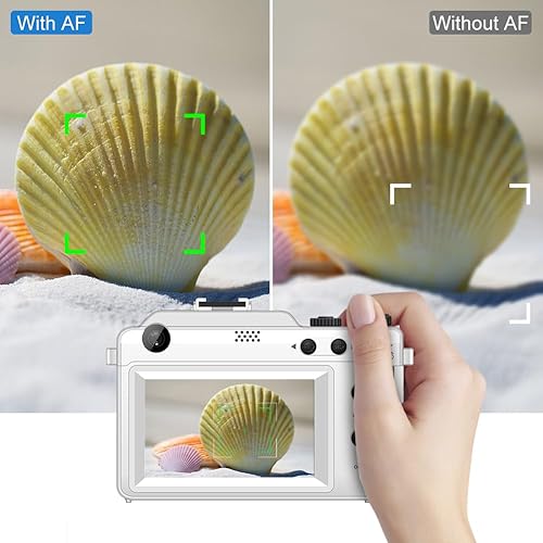 Miniatura 3 de Cámaras digitales para fotografía 4K 48MP Vlogging Cámara digital de enfoque automático con punto de zoom digital 18X y cámaras digitales de disparo
