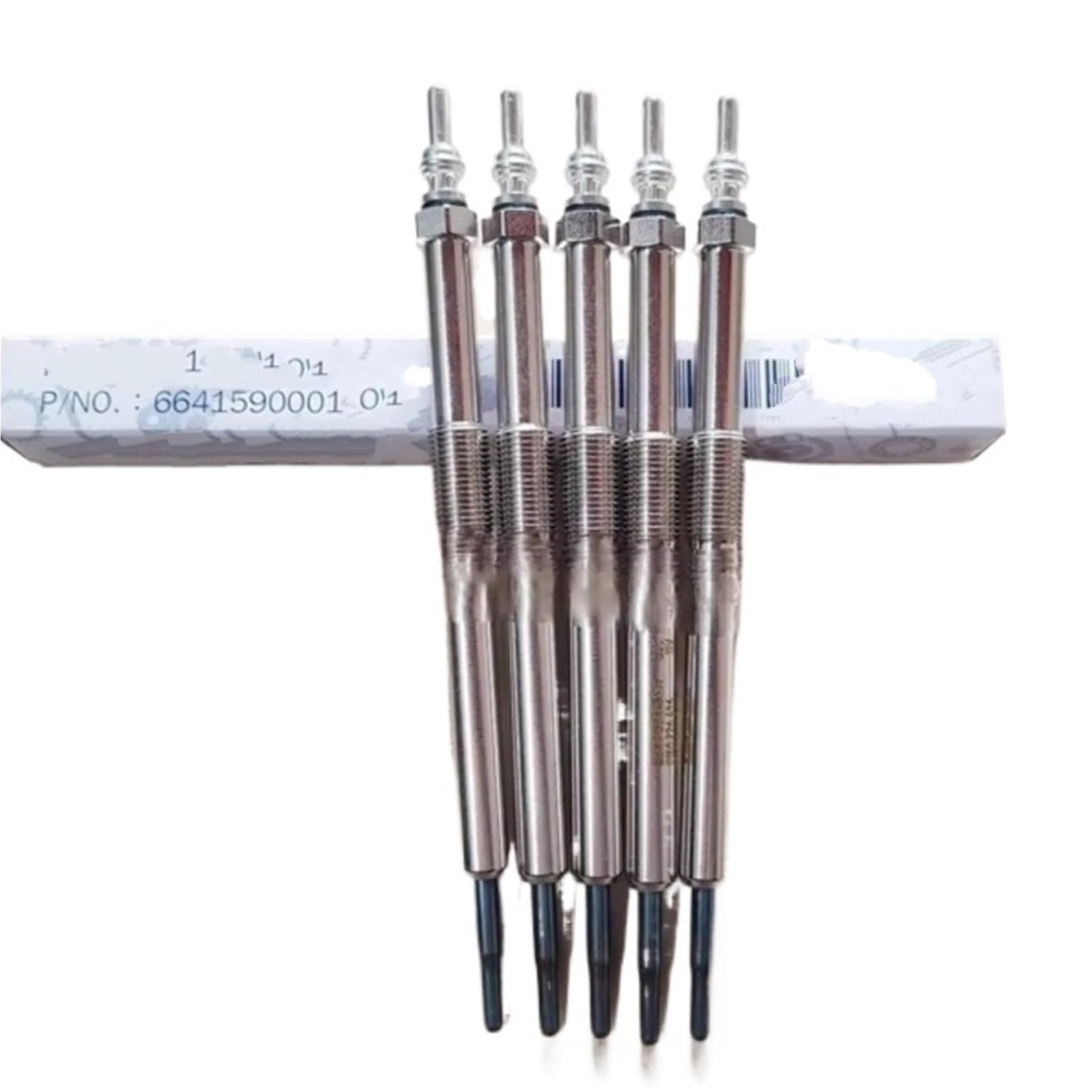 Bougies de préchauffage pour Chauffage Diesel (5 pièces) pour SsangYong Rexton Rodius Actyon et Kyron D27DT (référence OE 6641590001).