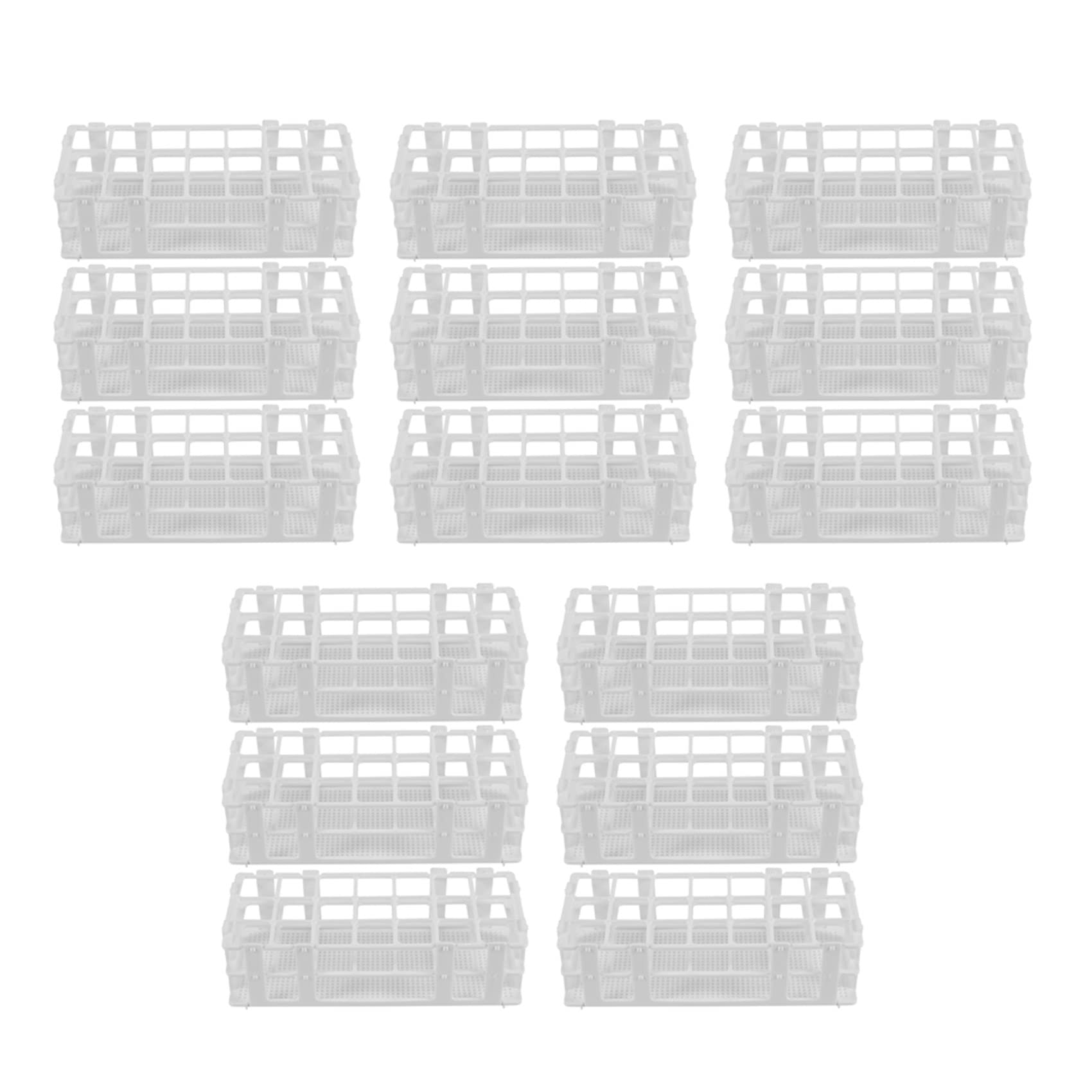 15 opakowań z tworzywa sztucznego na odczynnik, 21 otworów, uchwyt na odczynnik laboratoryjny, szklany uchwyt na odczynnik 30 mm, zdejmowany (21 otworów)