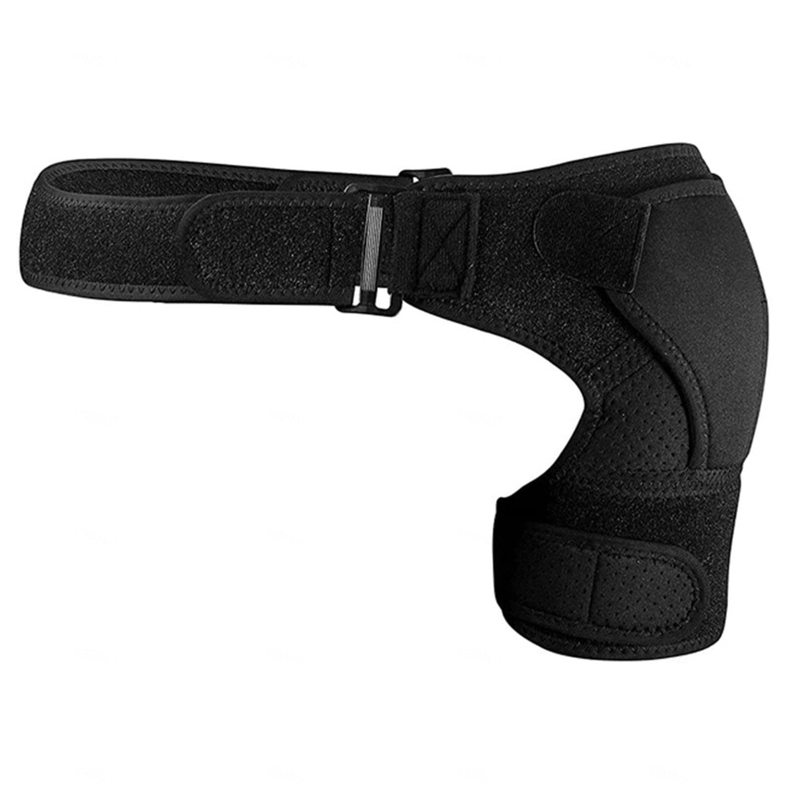 Supporto per Spalla, Tutore per Spalla Regolabile Supporto per Tracolla per Donne e Uomini, Sollievo per Lesioni alla Spalla Distorsione, Adatto per Spalla Destra e Sinistra,Black
