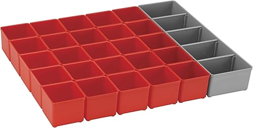 BOSCH ORG53-RED - Organizador para i-BOXX53, parte del sistema de transporte móvil Click and Go, 30 piezas