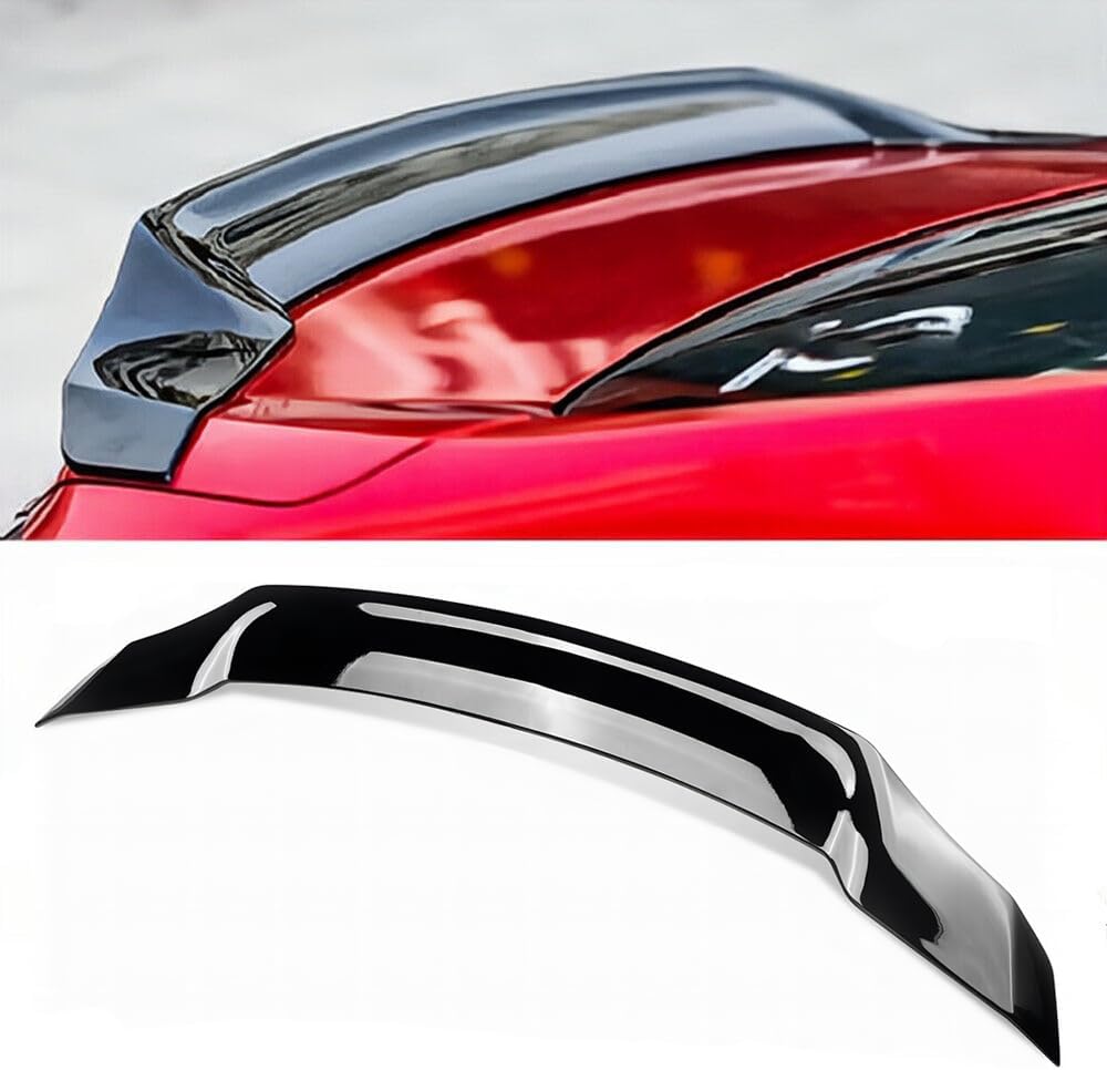 Rear Spoiler Compatible with 2018-2022 Honda Accord, R Style Duckbill Fits for 2018 2019 2020 2021 2022, Exterior Trunk JDM Highkick Wing Lip (Glossy Black)