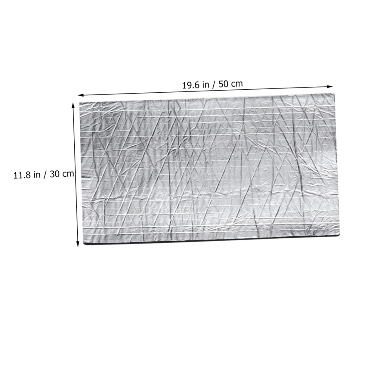 GLEAVI Cotone Fonoassorbente per Auto Foglio di Alluminio, 50x30cm, 6 Fogli, Isolamento Acustico e Barriera Termica Facile da Installare