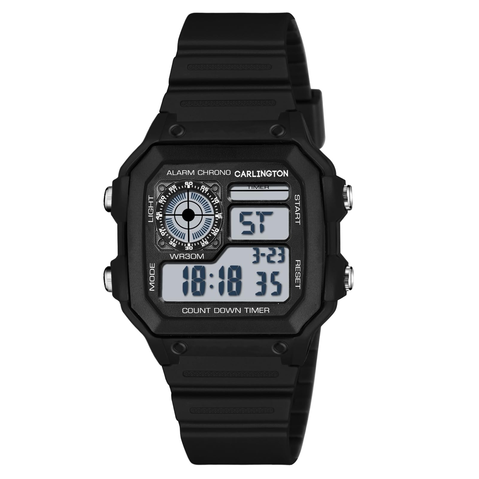 Endurance Series Digital Wrist Watches for Men with Transparent Case Cover - CT_9079-image-29