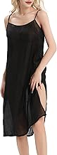 ziilay Damen Unterkleid Super LEICHT DÜNN Leinen Ramie Schlafkleid Nachtwäsche Strandkleid Hauskleider Negligee