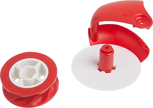 Miniatura 5 de Protector de corteza de paste ajustable de Talisman Designs, de silicona, sin BPA, 8.5–11.5 pulgadas, plato con borde, Pastry Wheel Decorator