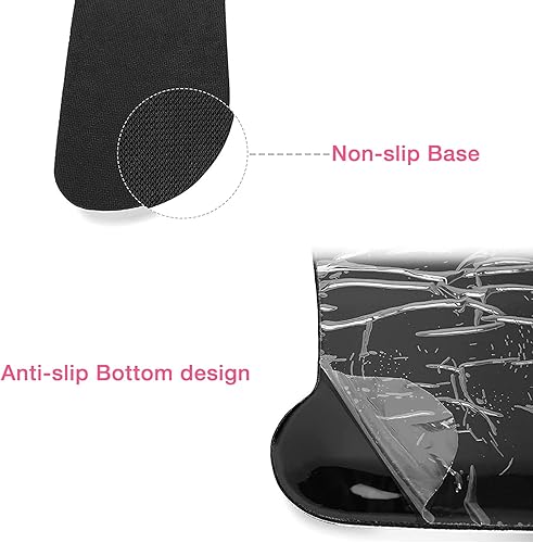 Miniatura 5 de MOSISO Soporte para reposamuñecas para mouse pad y juego de teclado, base antideslizante ergonómica, alivio del dolor en el hogar, oficina, cojín de