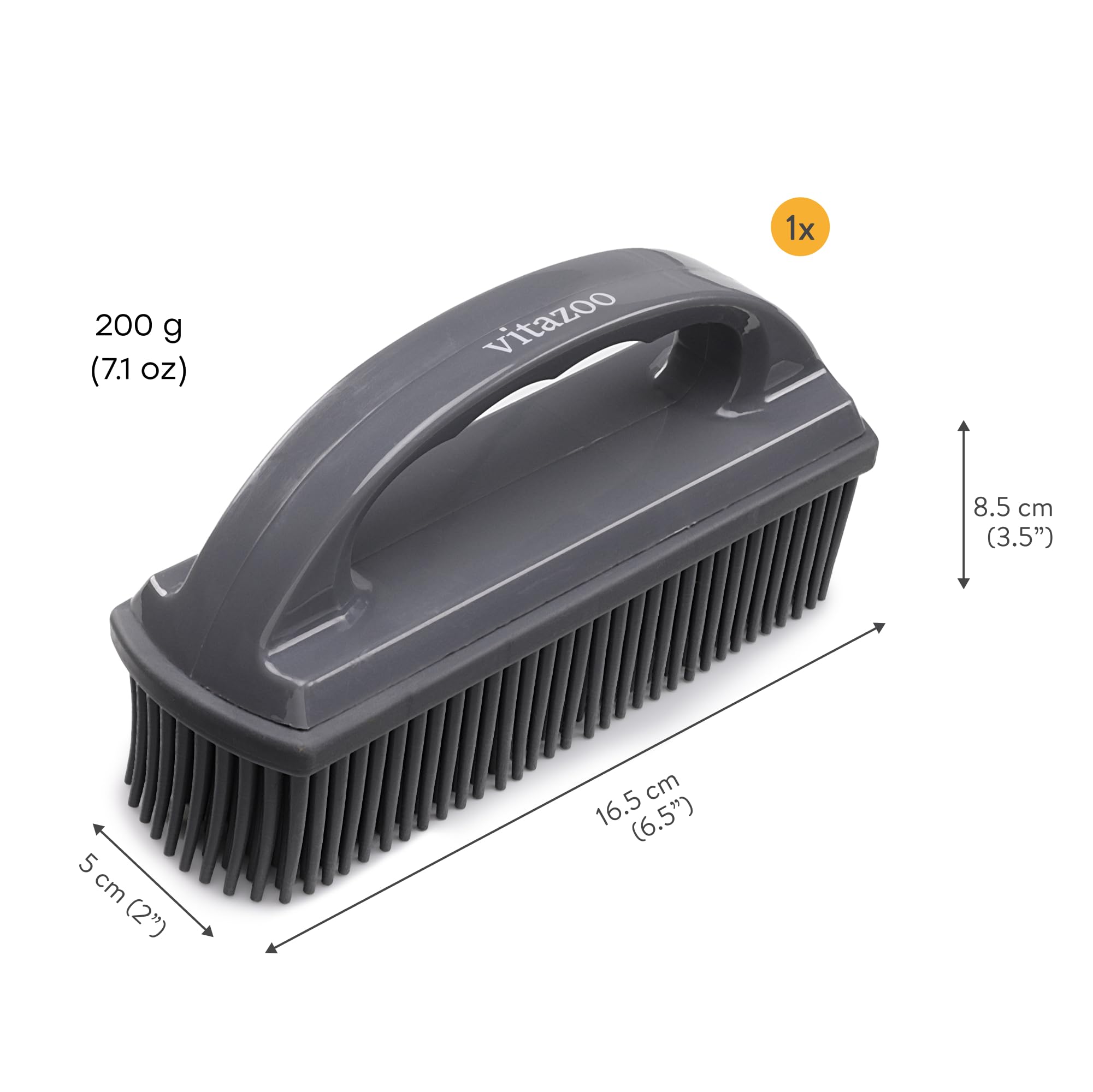 Brosse Poil Chat et Chien - Brosse Ramasse Poils Animaux en Caoutchouc pour Nettoyage Siège de Voiture Tissu Textile Tapis avec Picots Effet Statique - Brosse Nettoyante