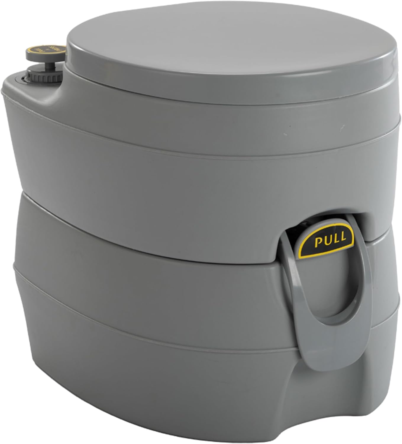 Handy 5.3 Gallons Transportable Rest room for Tenting and Journey, Light-weight with Giant Tanks, Grey