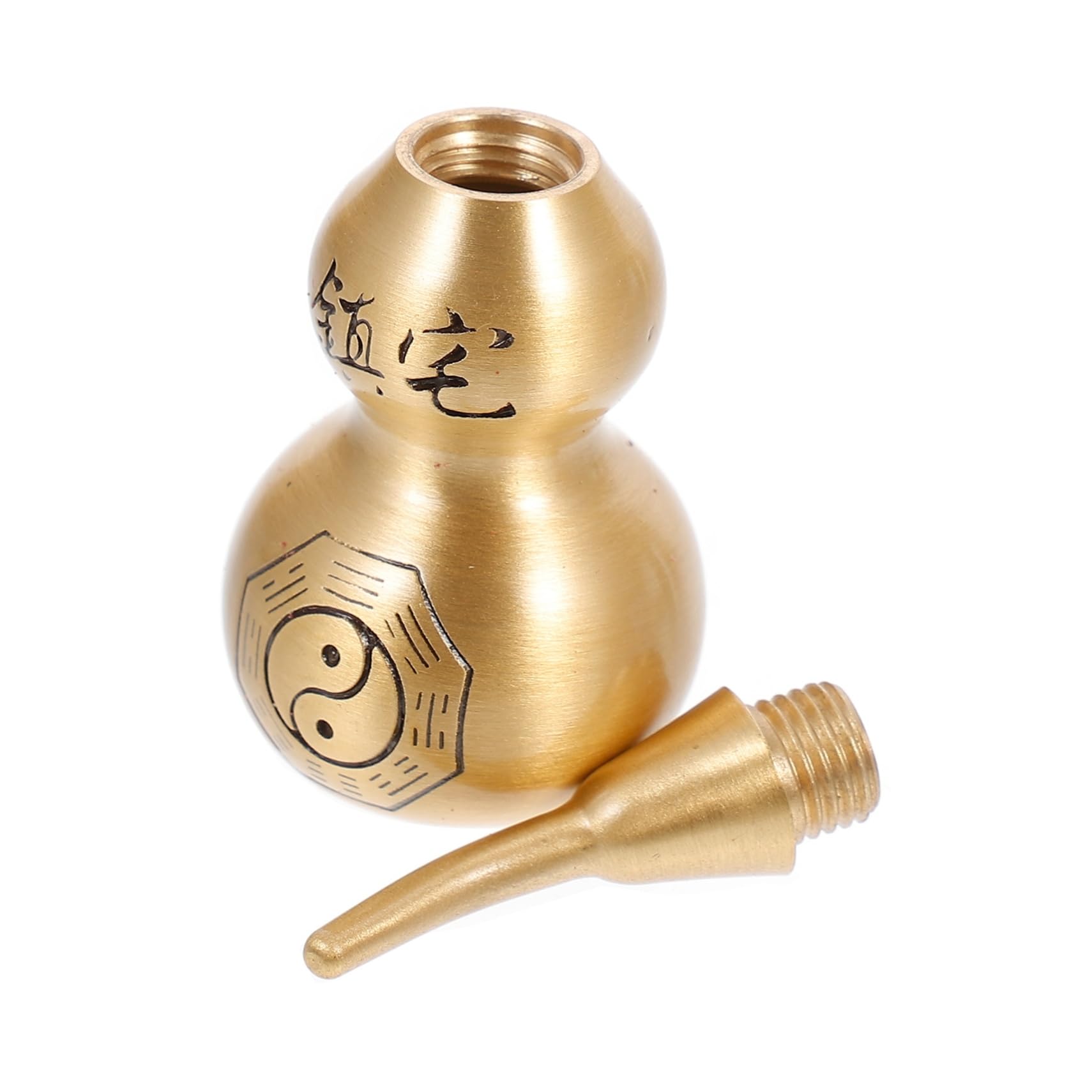 Levemolo Gourd Hanging Calabash Brass Wu Lou Redonda Fengshui Hu Lu Fengshui Wu Hu Lu Amulet Auspicious Calabash Home Adornment Chinese New Year Decorations 2023 Wu Lu Copper Glasses Jesus