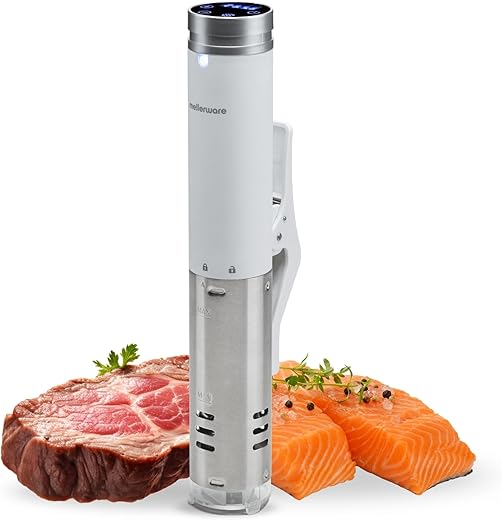 Mellerware – Sous vide Mellerware CHEFFY White, 1000W, INOX.