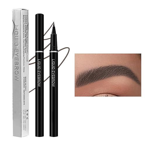 Lápiz de cejas líquido ultrafino de 0.000 in para crear cejas finas a gruesas, color de cejas de elevación instantánea, lápiz de cejas de aspecto