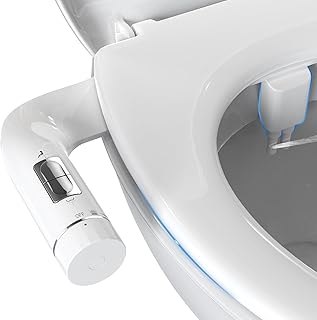 DooLv Ultra-Slim Bidet Attachment for Toilet, Dual Nozzles Bidet(Frontal & Rear Wash) Adjustable Water Pressure, Non-Electric Bidet Attachment for Toilets, Auto Self Cleaning Bidet, No Gap Install
