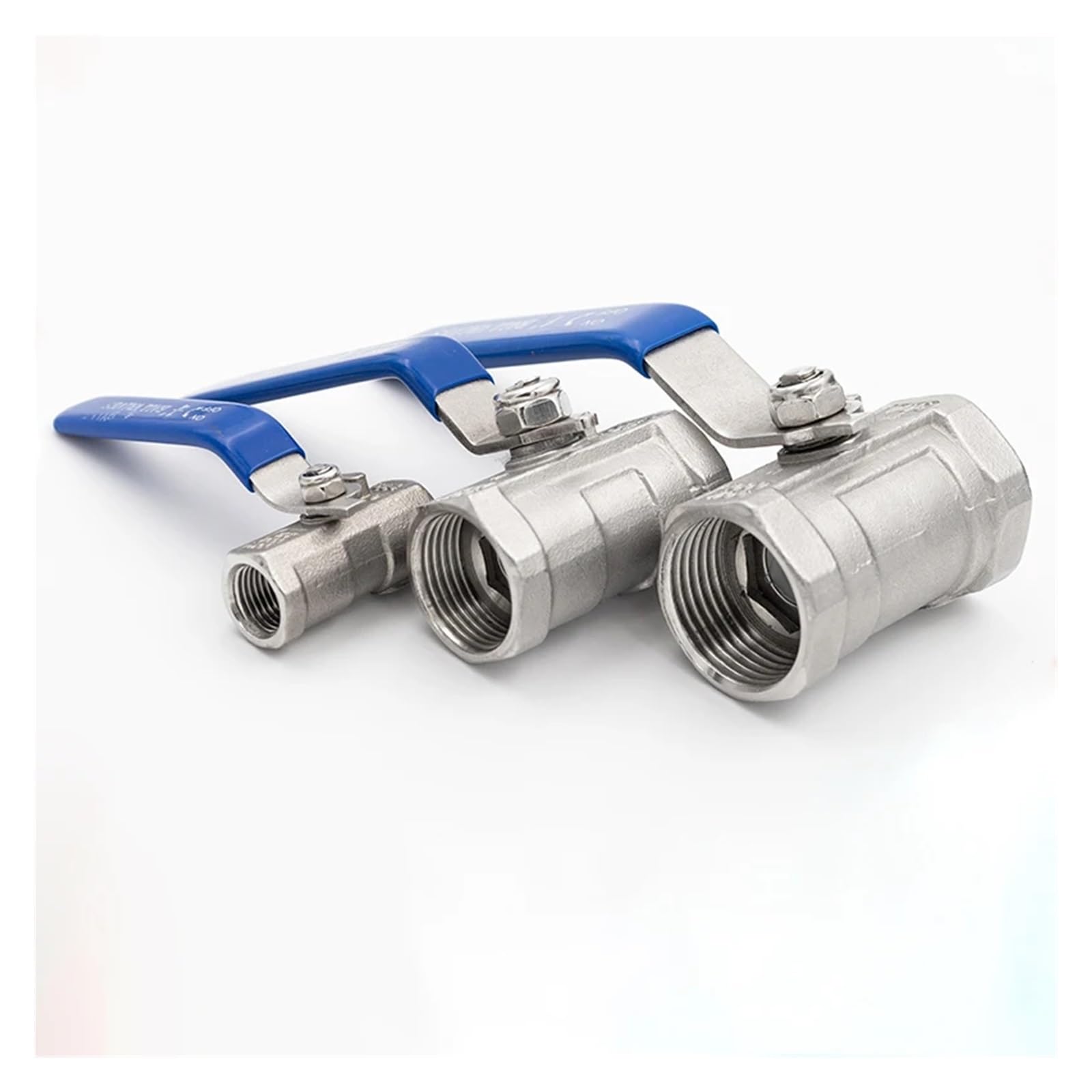 Válvula de bola una pieza acero inoxidable 304 1/2", 3/4", 1", 2", 2,5" y 3", con rosca hembra, for agua tuberías Adecuado para baños y aseos(DN50)