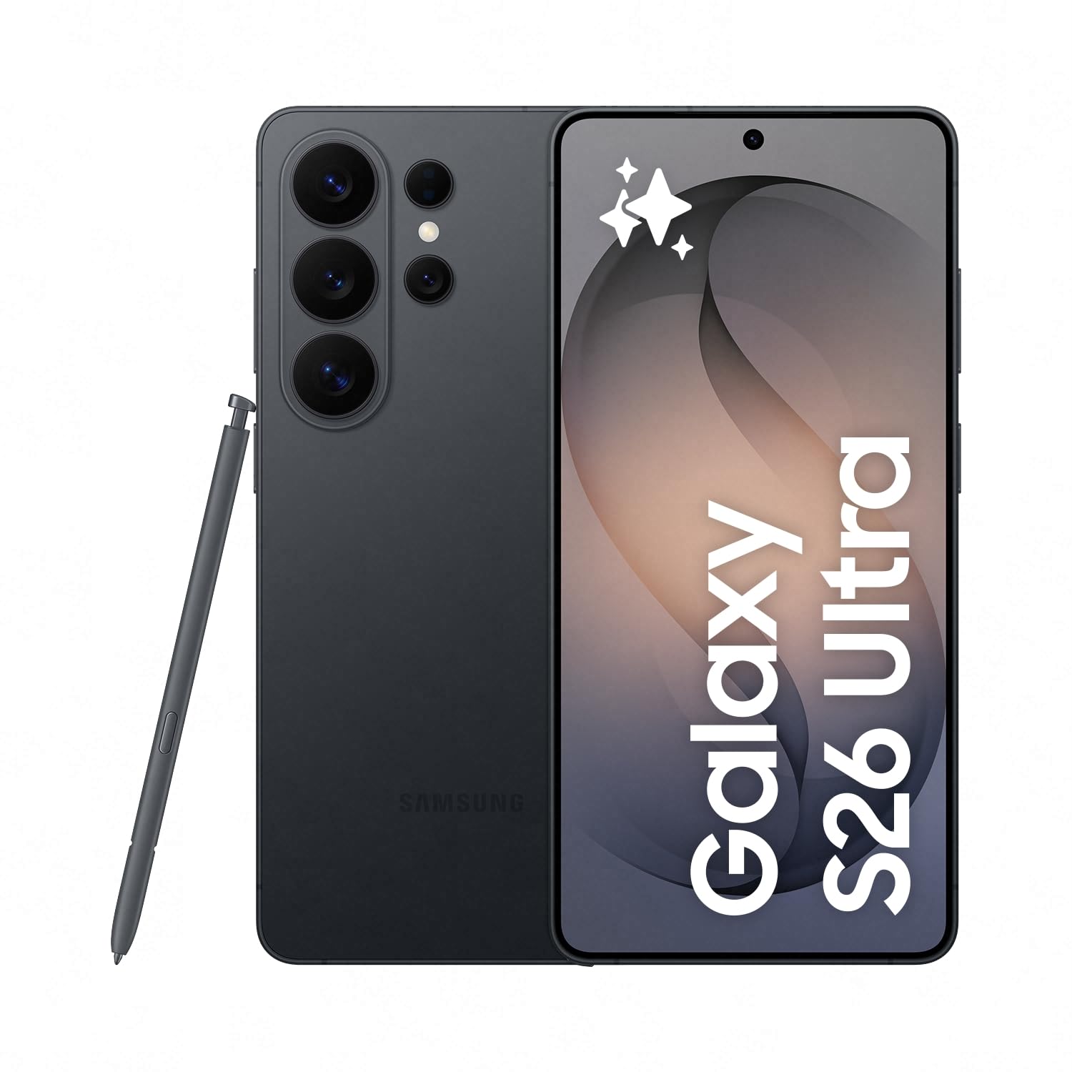 Samsung Galaxy S26 Ultra 5G - Black, 512GB (Canadian Version, Unlocked) - 6.9" Privacy Display, Snapdragon 8 Elite Gen5, 200MP, Photo Assist with Galaxy AI, Built-in S Pen, 60W Fast Charging - 1
