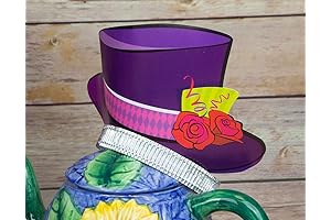 Unique One Size Mad Hatter Top Hat Tiaras 4 Pcs, Multicolor