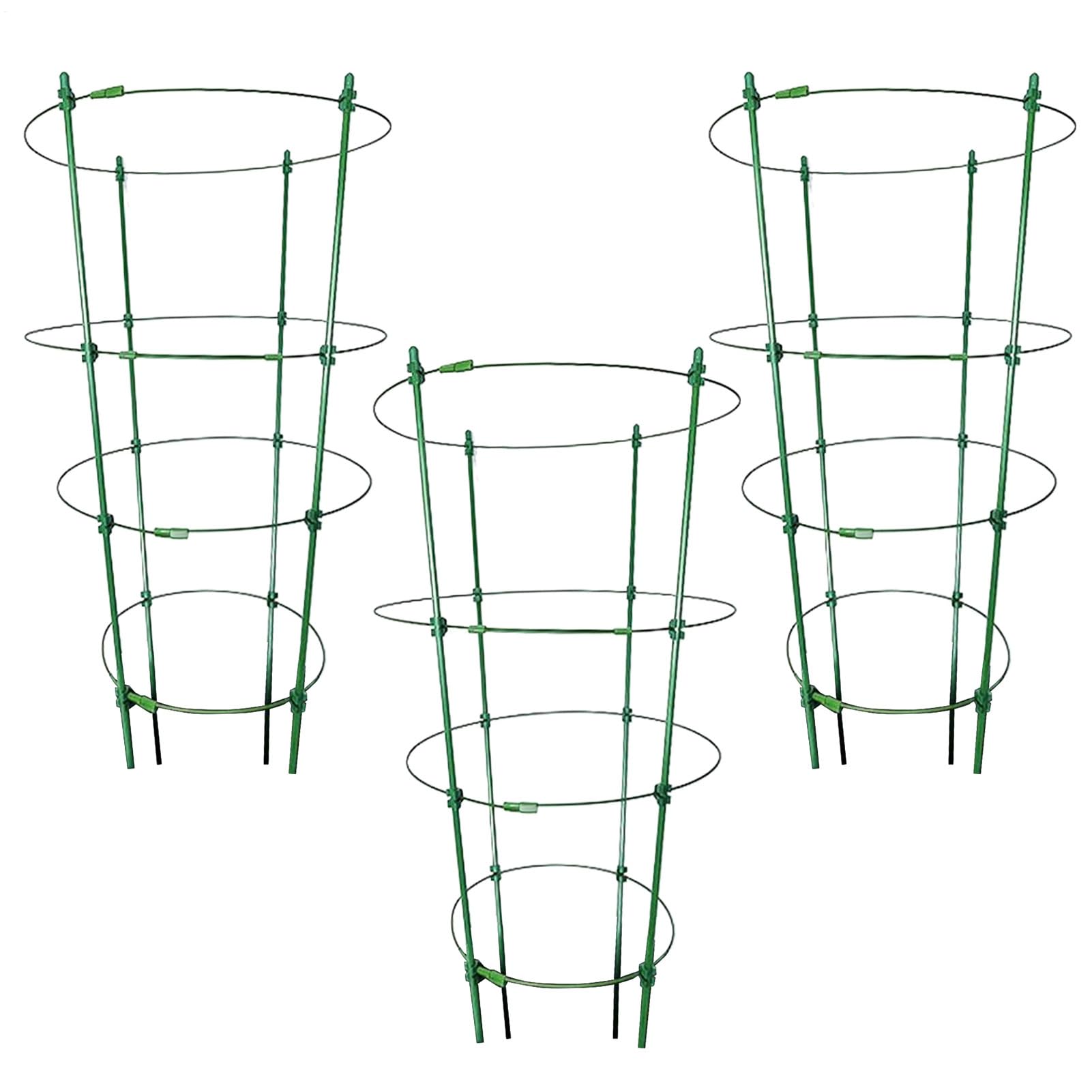 Tomato Cages For Garden,3 Pieces Garden Tomato Cages,Plant Support Flower Stands For Vines, Fruits, Flowers, Climbing Plants, Pots
