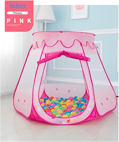 Miniatura 4 de Tienda de campaña desplegable con diseño de princesa rosa, plegable, para interiores y exteriores