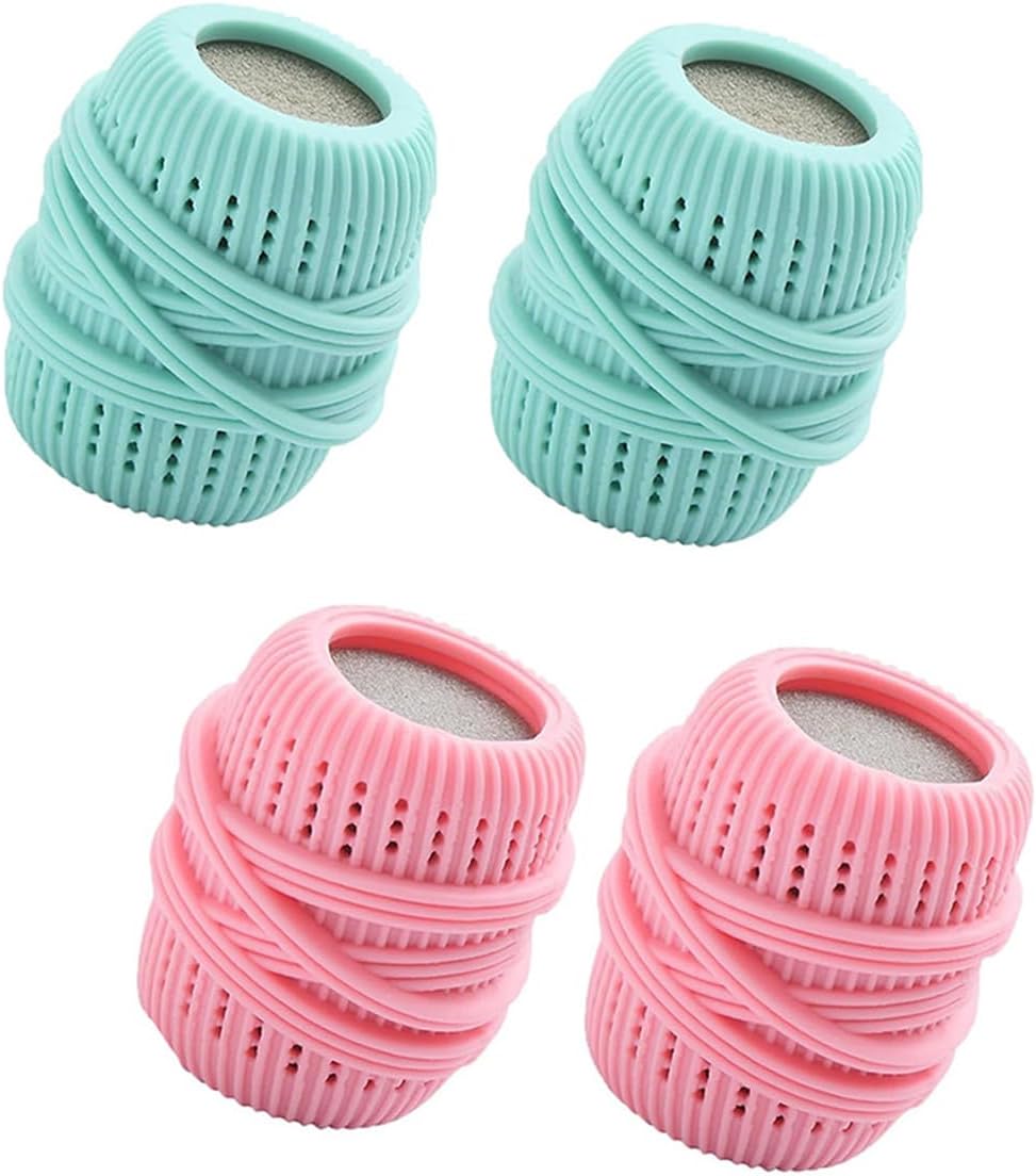 Pack of 4 Ball Dispenser for Fabric Softener Washing Machine Liquid Dispenser Washing Machine Liquid Storage Ball Cleaning Fabric Softener Cleaning
