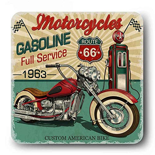 Giftcart Souvenir Motorbike Theme Fridge Magnet for Kitchen (3.5 X 3.5 inch, Multicolor)
