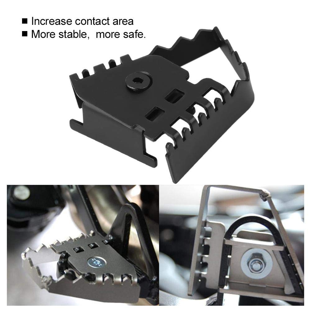 Aramox Rear Brake Pedal Lever Extension for Motorcycles Compatible with F800GS F700GS F650GS R1150GS R1200GS, Black Finish, Black Rear Brake Pedal Lever Extension for Motorcycles F