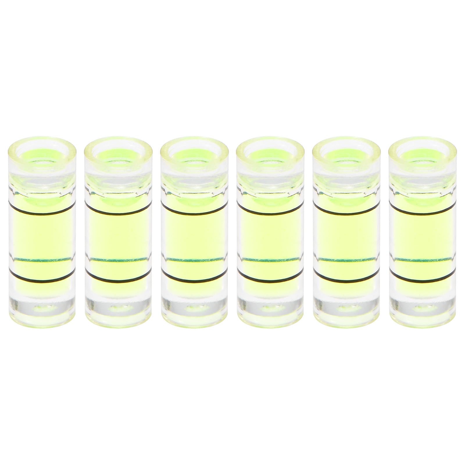 Mini Bubble Levels - 6 Pack PMMA Spirit Vials -7