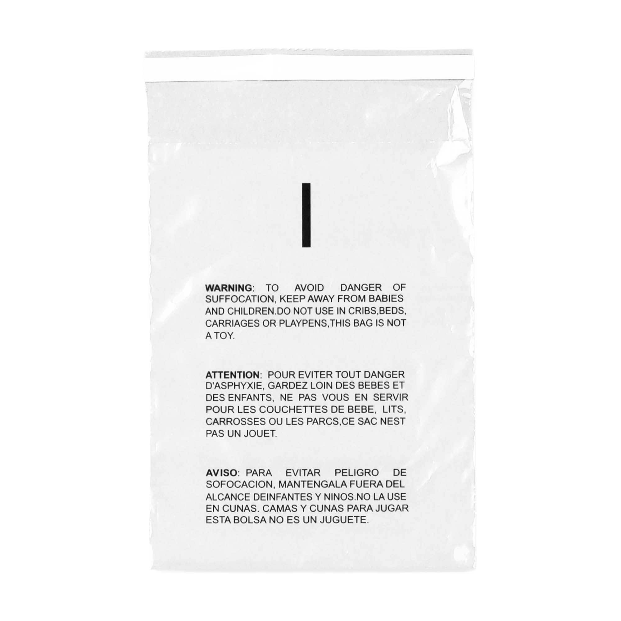 The Boxery 8x10'' Self Seal Clear 1.5Mil Poly Bags with Suffocation Warning for Packaging, Clothing & FBA -Permanent Adhesive - 2,000 Count