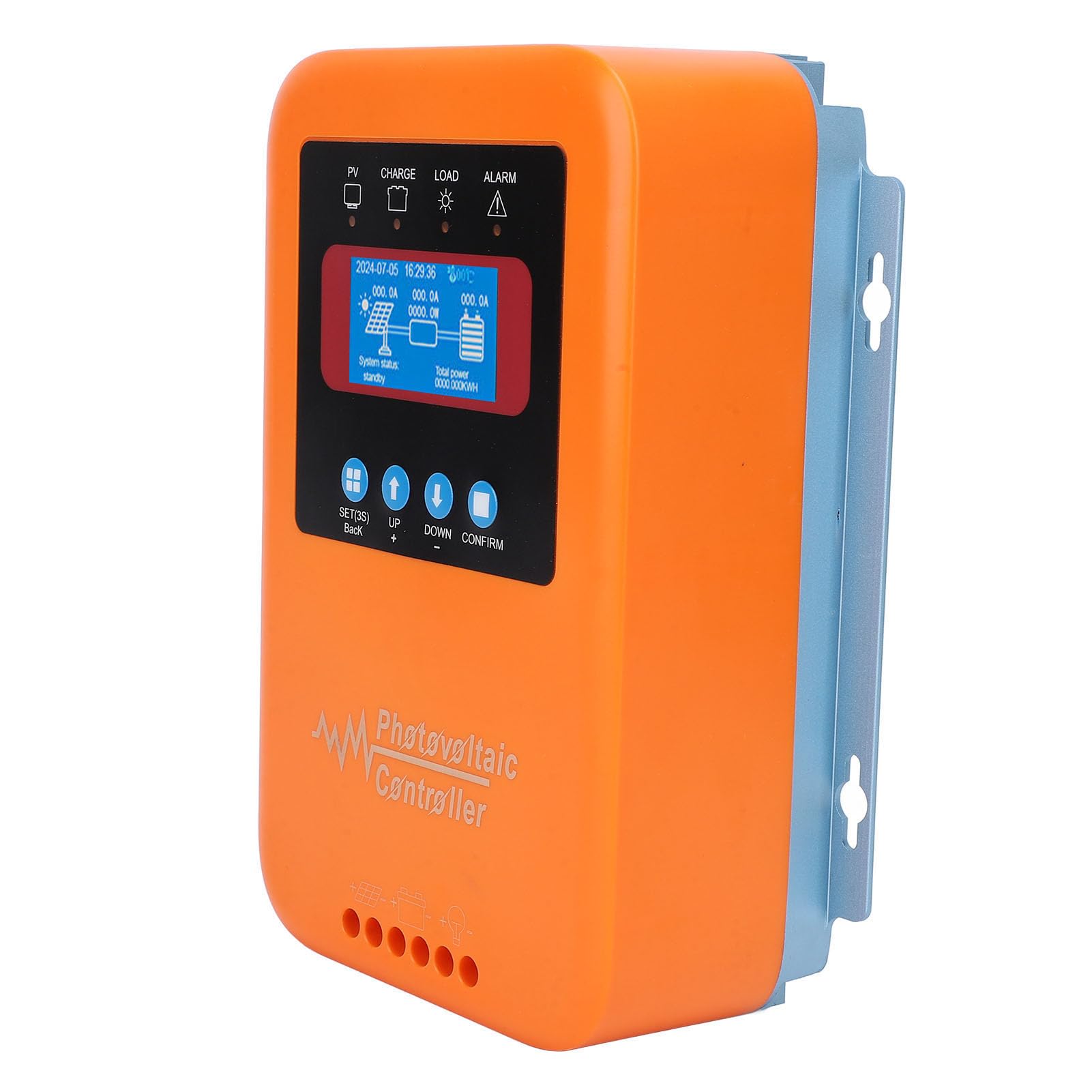 Bewinner Regolatore di Carica Solare MPPT 12V 24V 36V 48V, Display LCD