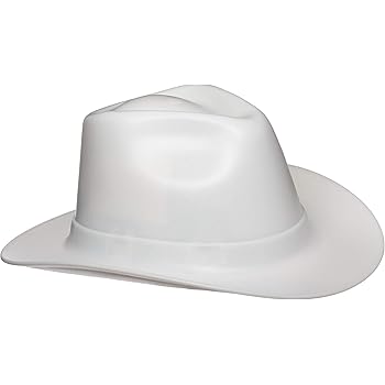 Vulcan Cowboy Hard Hat Ratchet Suspension White Amazon Com