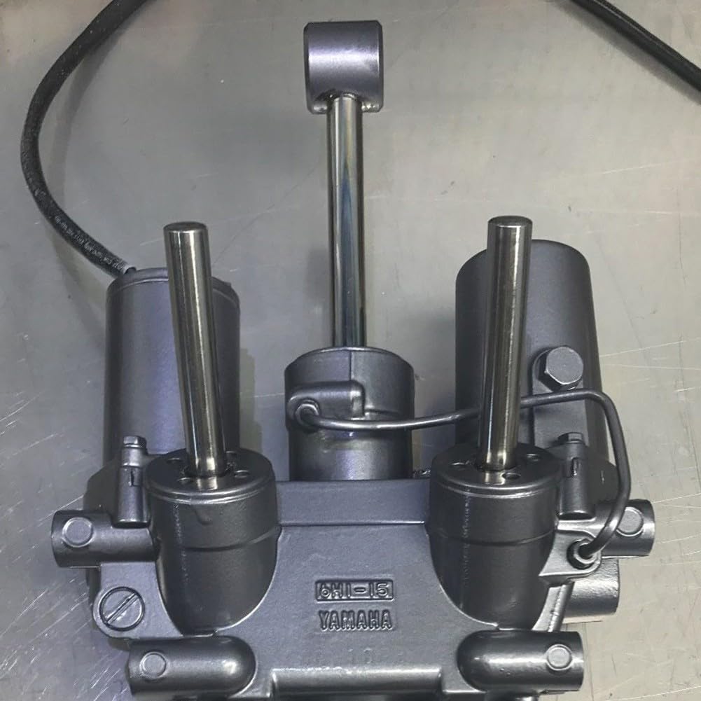 Tappo di ricambio per cilindro con guarnizioni per motore fuoribordo 55-90HP Power Trim Tilt Assy, componente per barche in lega di alluminio, kit di riparazione parti motore OEM 6H1-43821-11